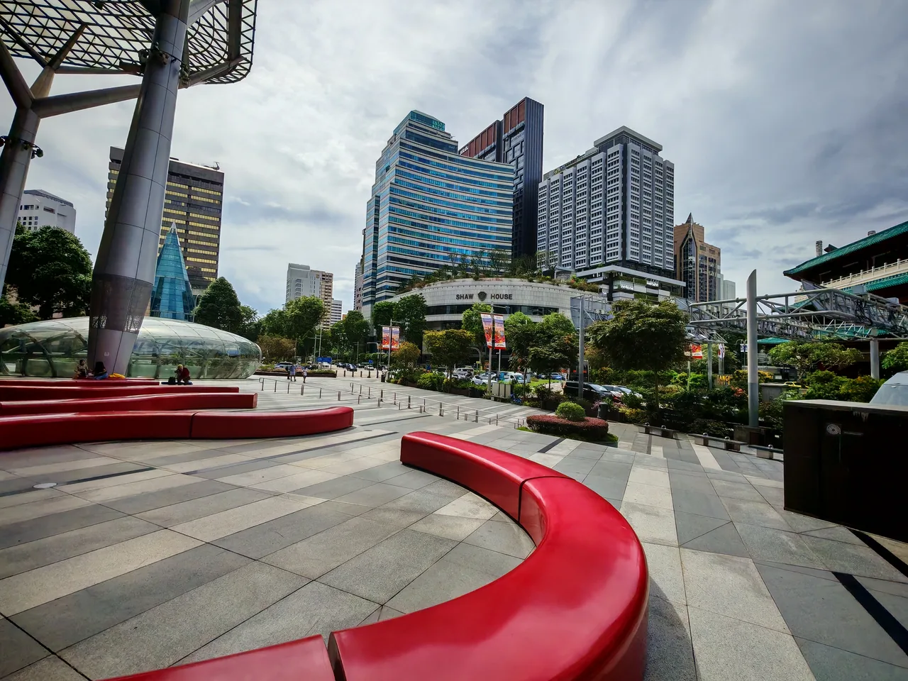 The Orchard Road shopping street lined with malls, Singapore