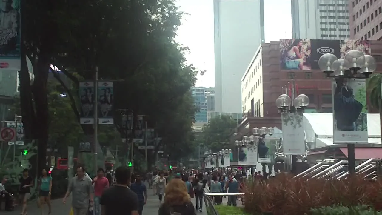 Orchard Road shopping street in Singapore