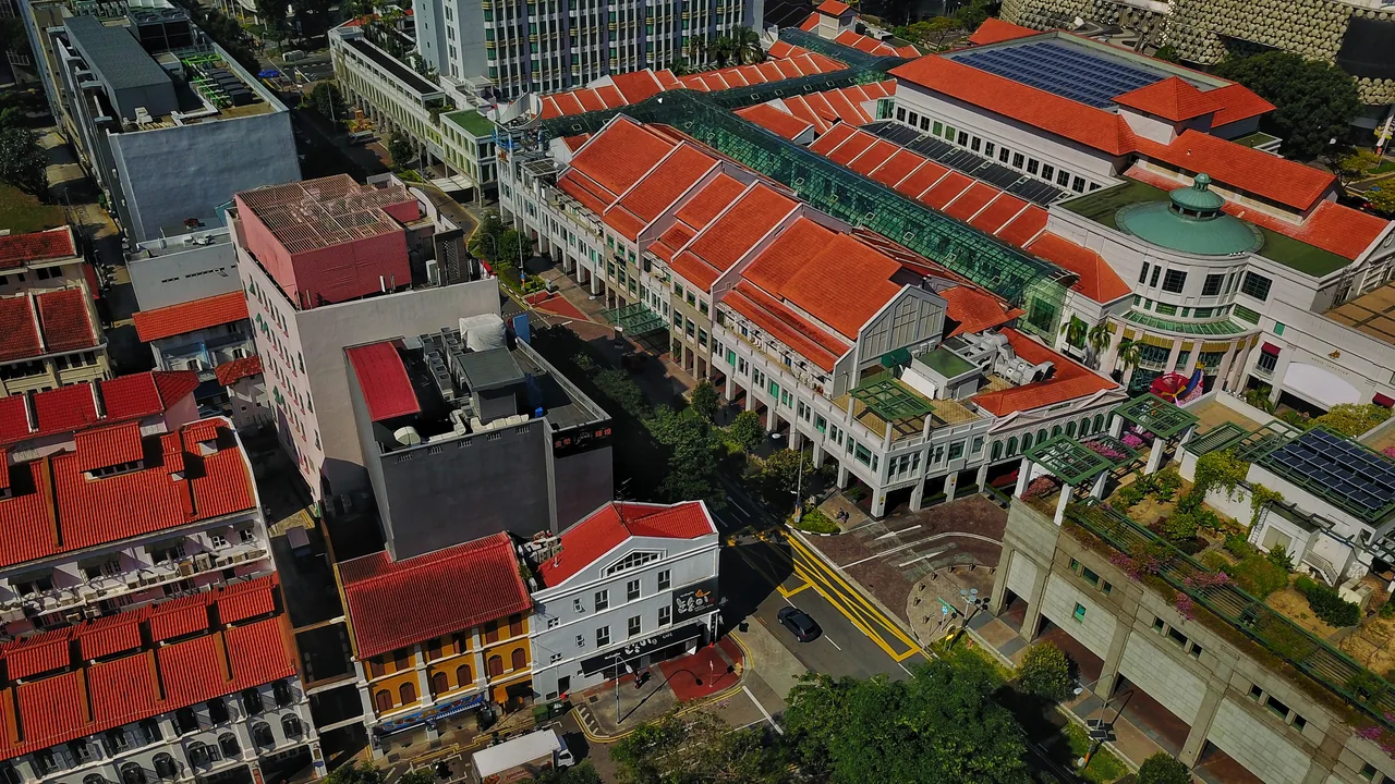 Busy streets around Bugis Junction
