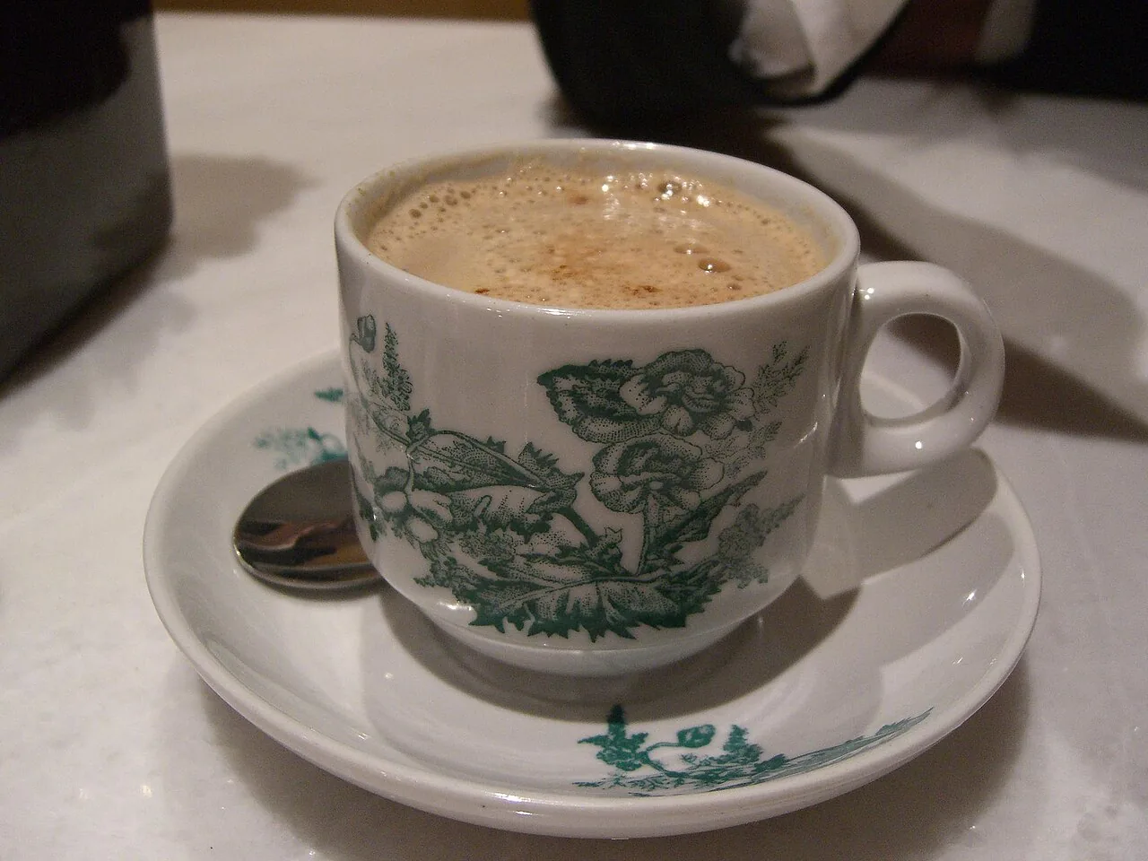 Traditional Singapore kopi coffee in a cup