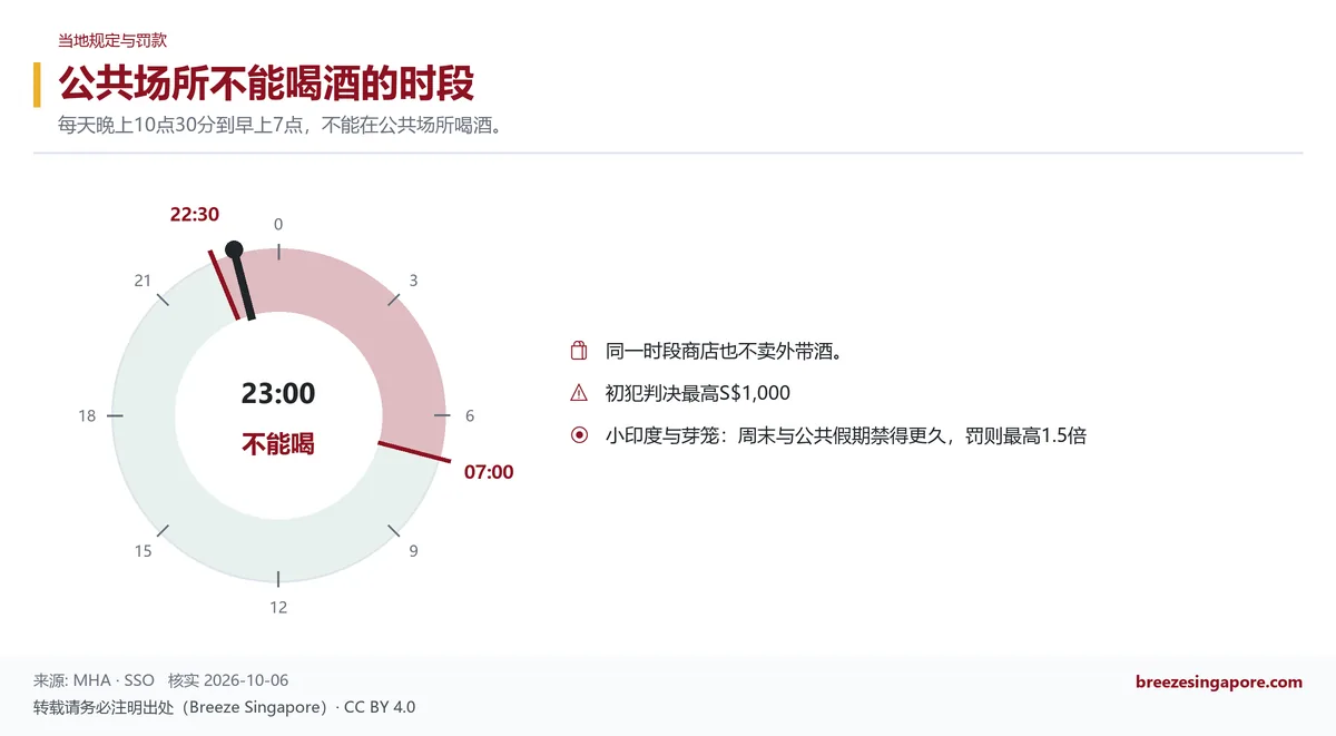 公共场所不能喝酒的时段