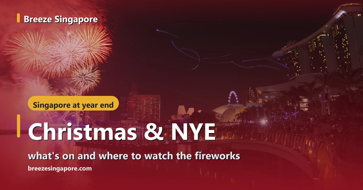 New Year fireworks over Marina Bay just after midnight, with Marina Bay Sands and the Singapore Flyer across the water